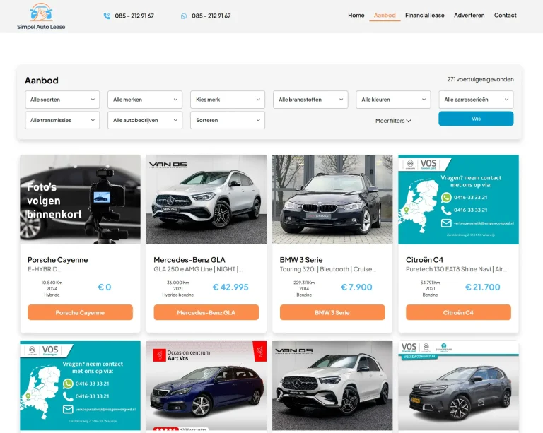 Adverteren op Simpel Auto Lease | simpelautolease.nl